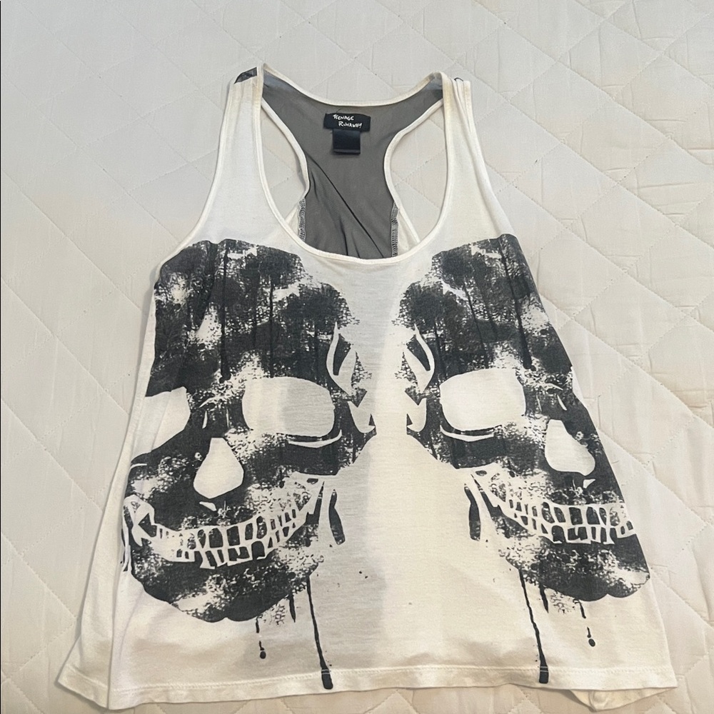 Women's Graphic Skull Tank Top